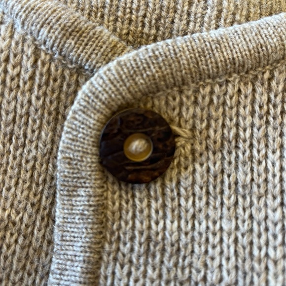 Men’s Meister knit Hagermeister Lert tan 100% new wool button cardigan. XL - Picture 11 of 14